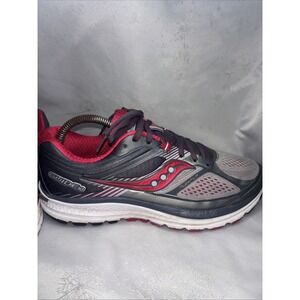 Saucony Guide 10 Mens Running Shoes‎ Grey Red Everun Stability Sneakers S20350-1
